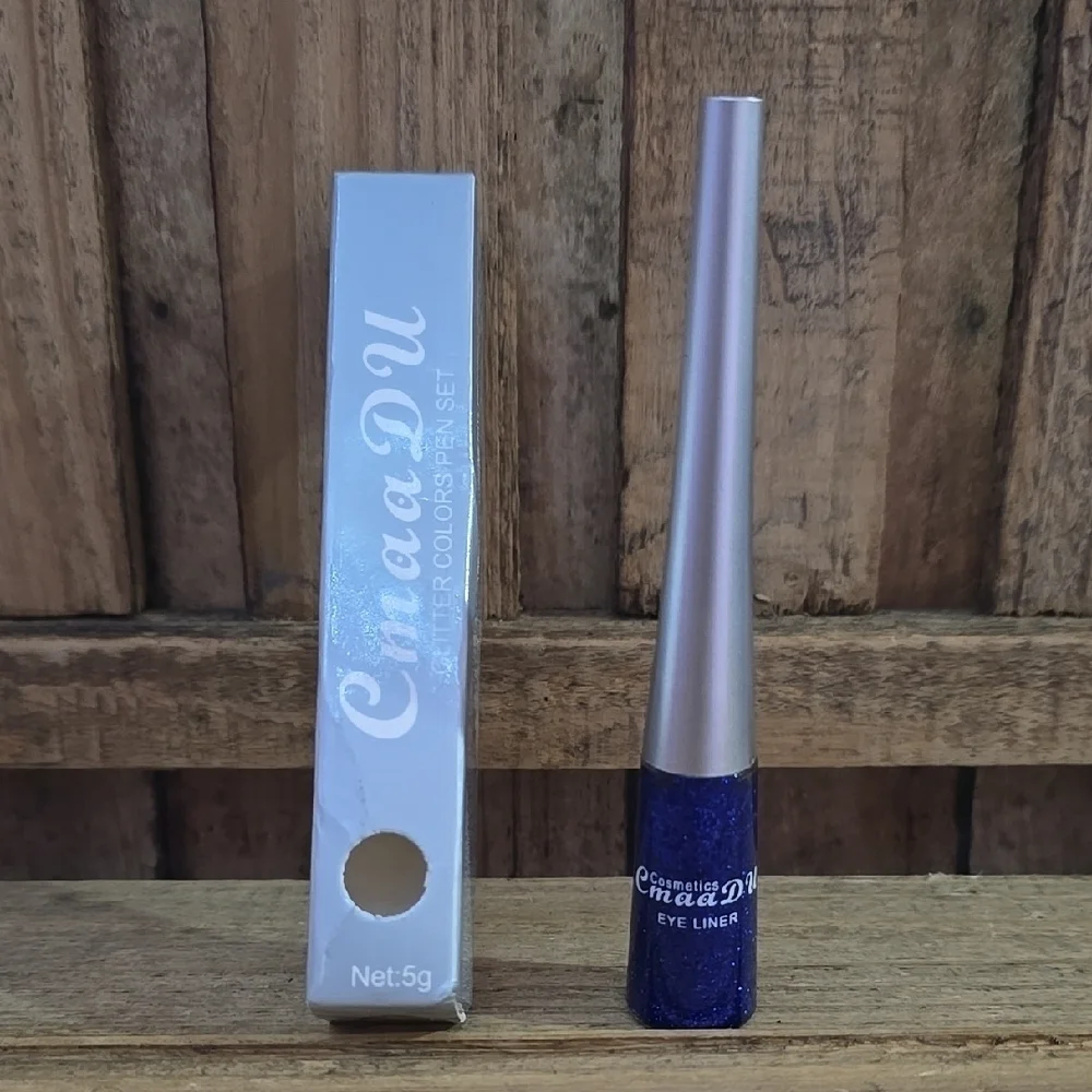 CmaaDu Cosmetics Glitter Eye Liner-Blue
